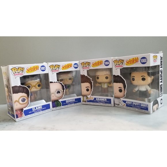 Seinfeld Pop TV Kramer Jerry Elaine George Lot of Four NOT MINT